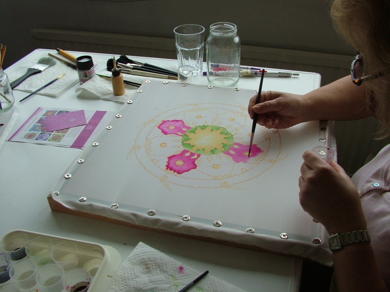 Silk scarf painting workshops Cape Town