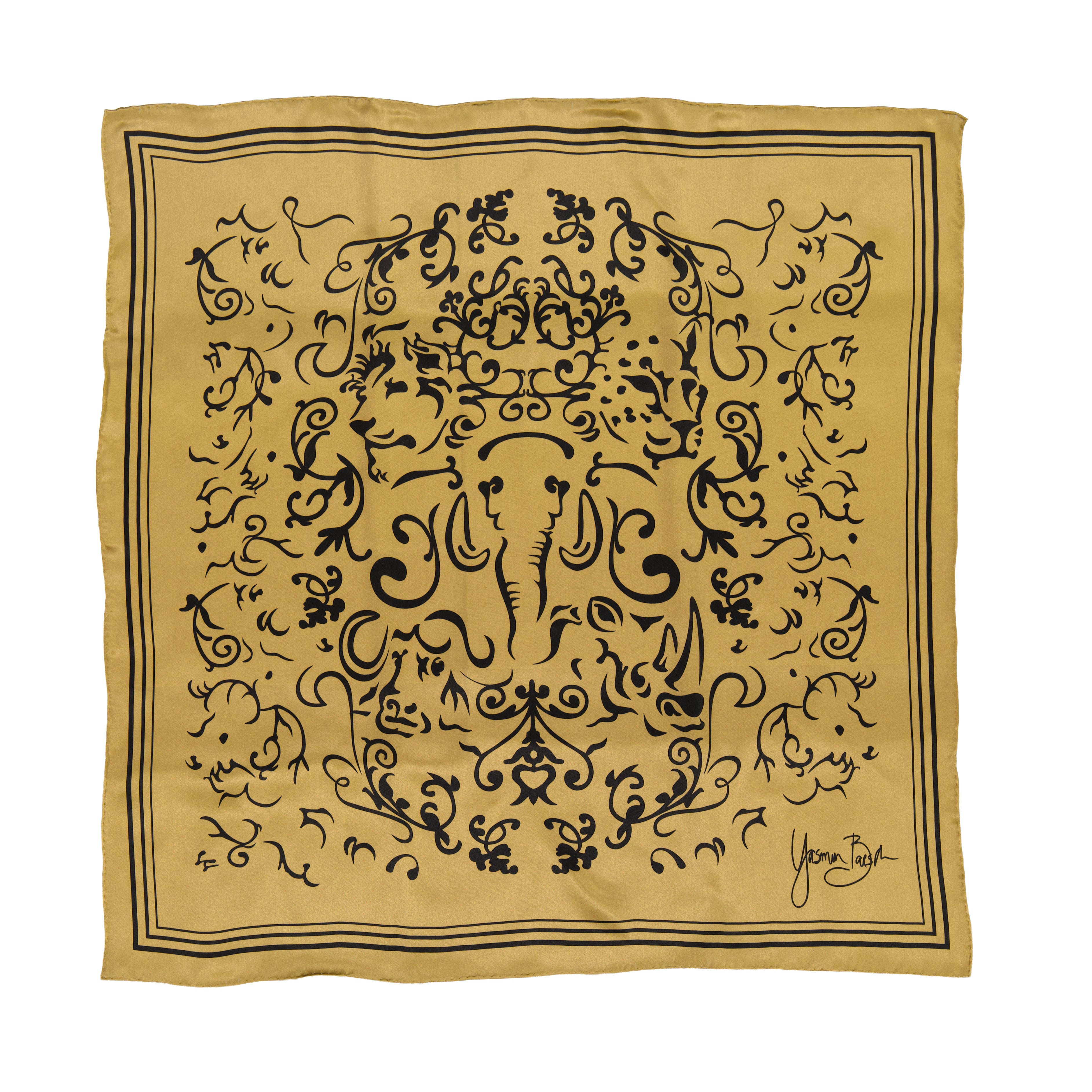 Big 5 Mulberry Silk Satin Scarf 90 x 90cm