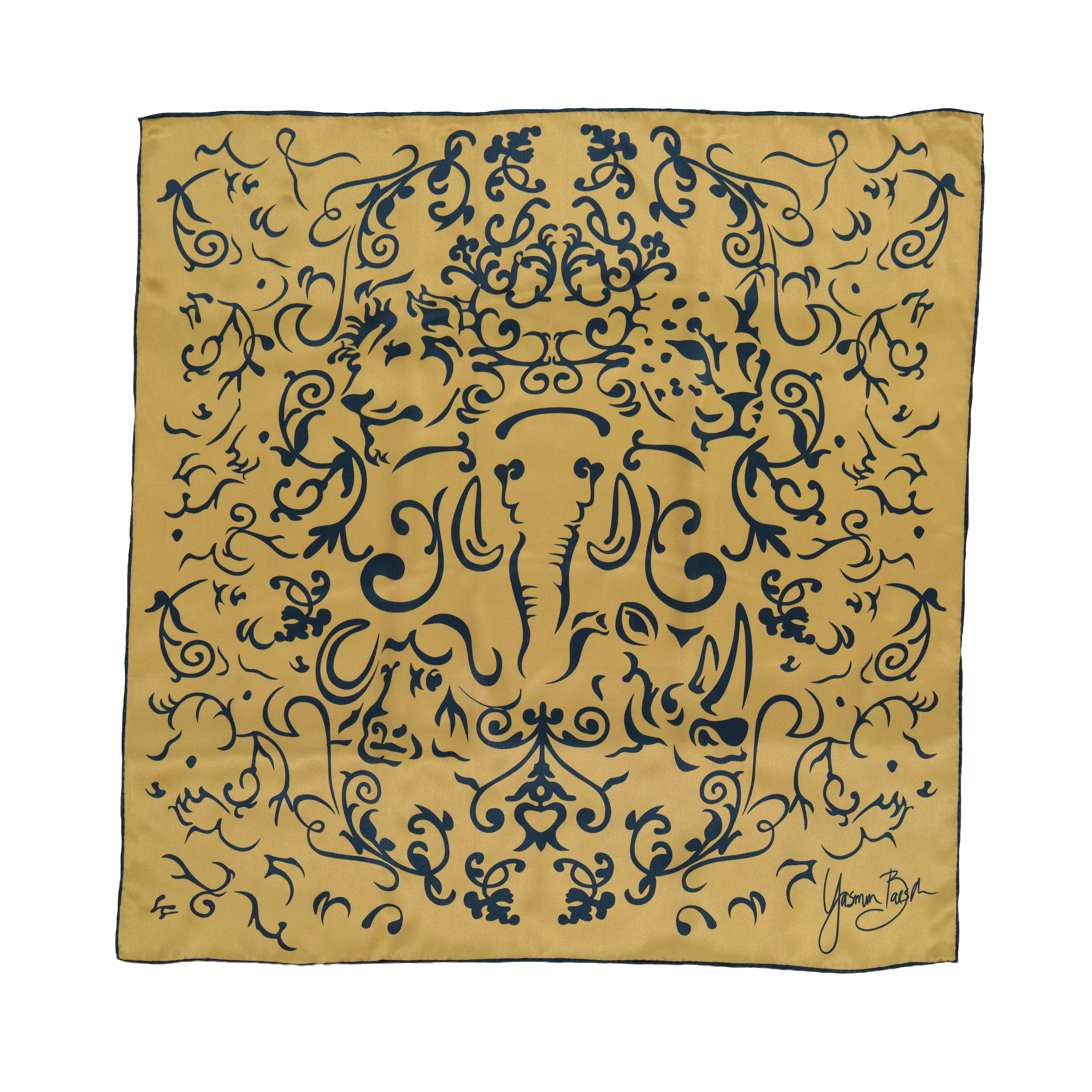 Big 5 Mulberry Silk Satin Scarf 90 x 90cm