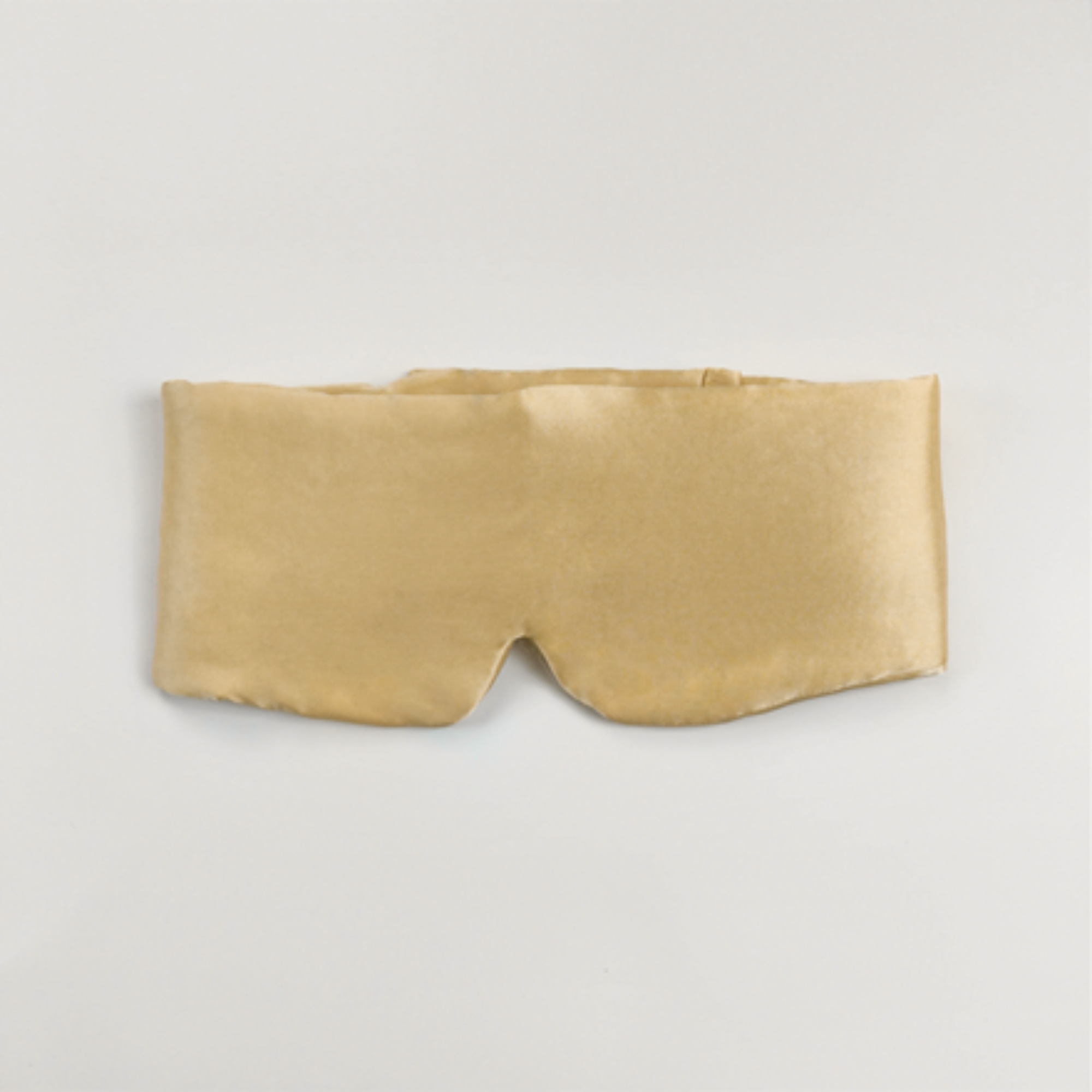 Large Mulberry silk eye mask with adjustable Velcro strap, blocks light and helps reduce sleep lines for deeper rest.