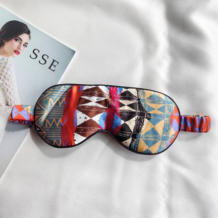 Printed Silk Eye Mask
