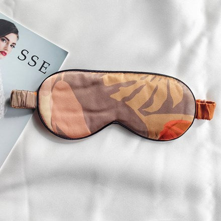 Printed Silk Eye Mask