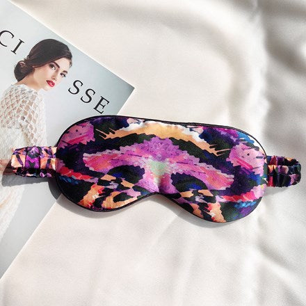 Printed Silk Eye Mask