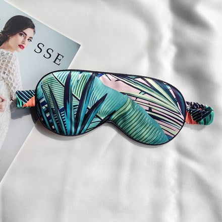 Printed Silk Eye Mask