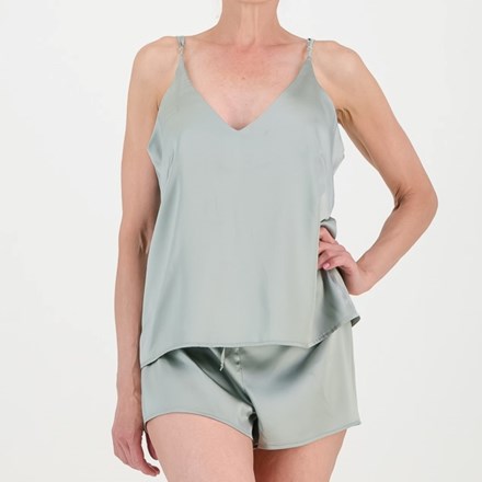 Mulberry Silk Camisole & Boxer Set