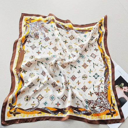 Printed Silk Scarf 68 x 68cm