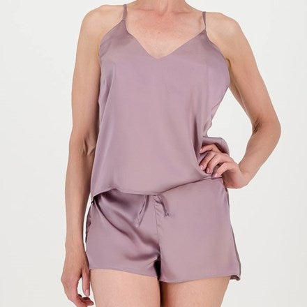 Mulberry Silk Camisole & Boxer Set