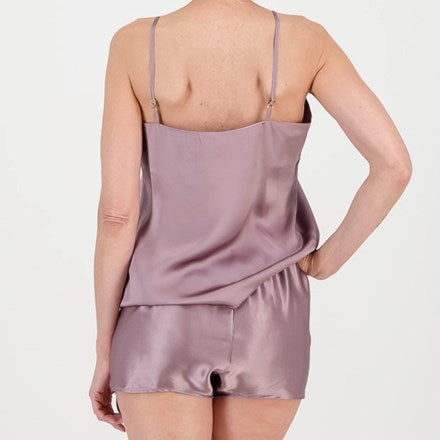 Mulberry Silk Camisole & Boxer Set