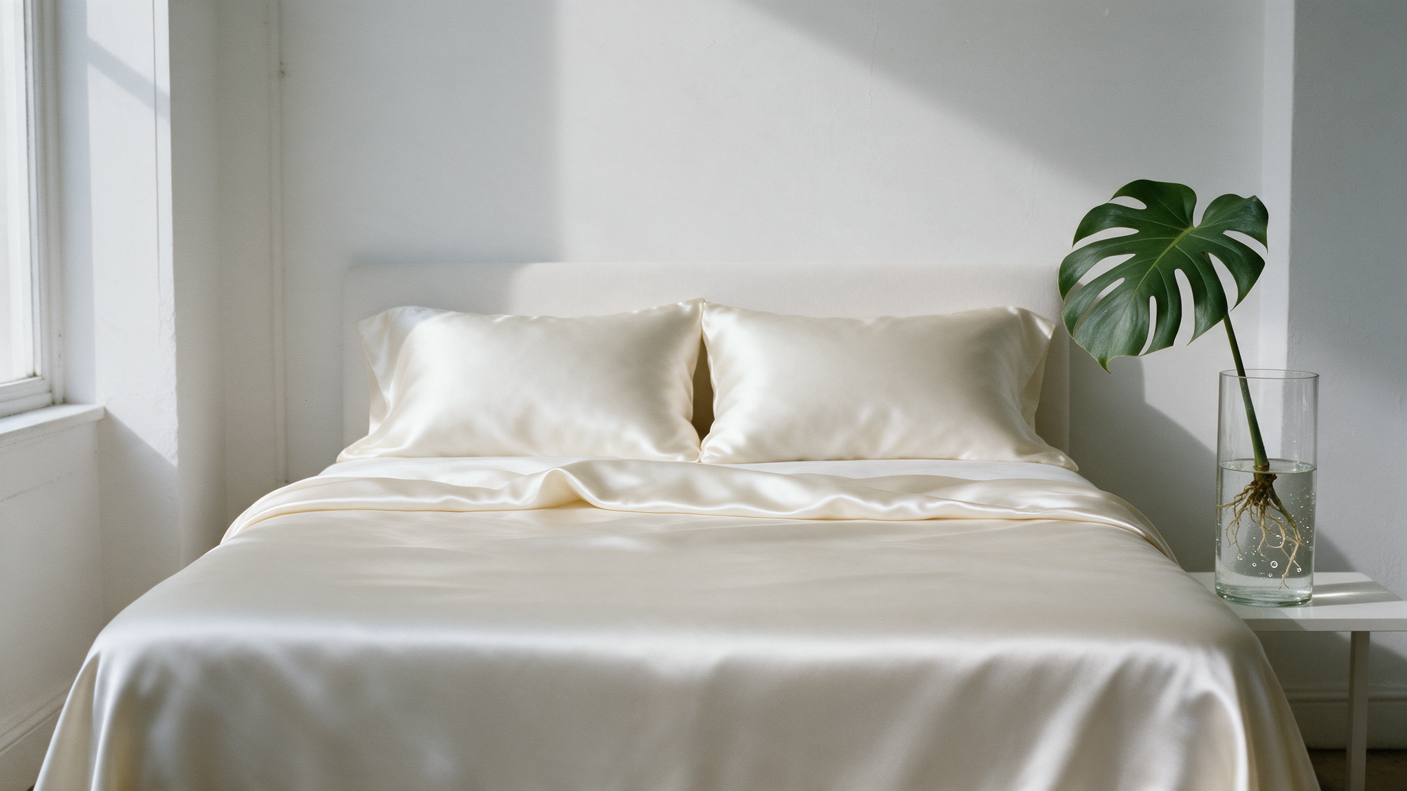 Silk Flat Sheet Queen, 100% Mulberry Silk, 250 x 275 cm