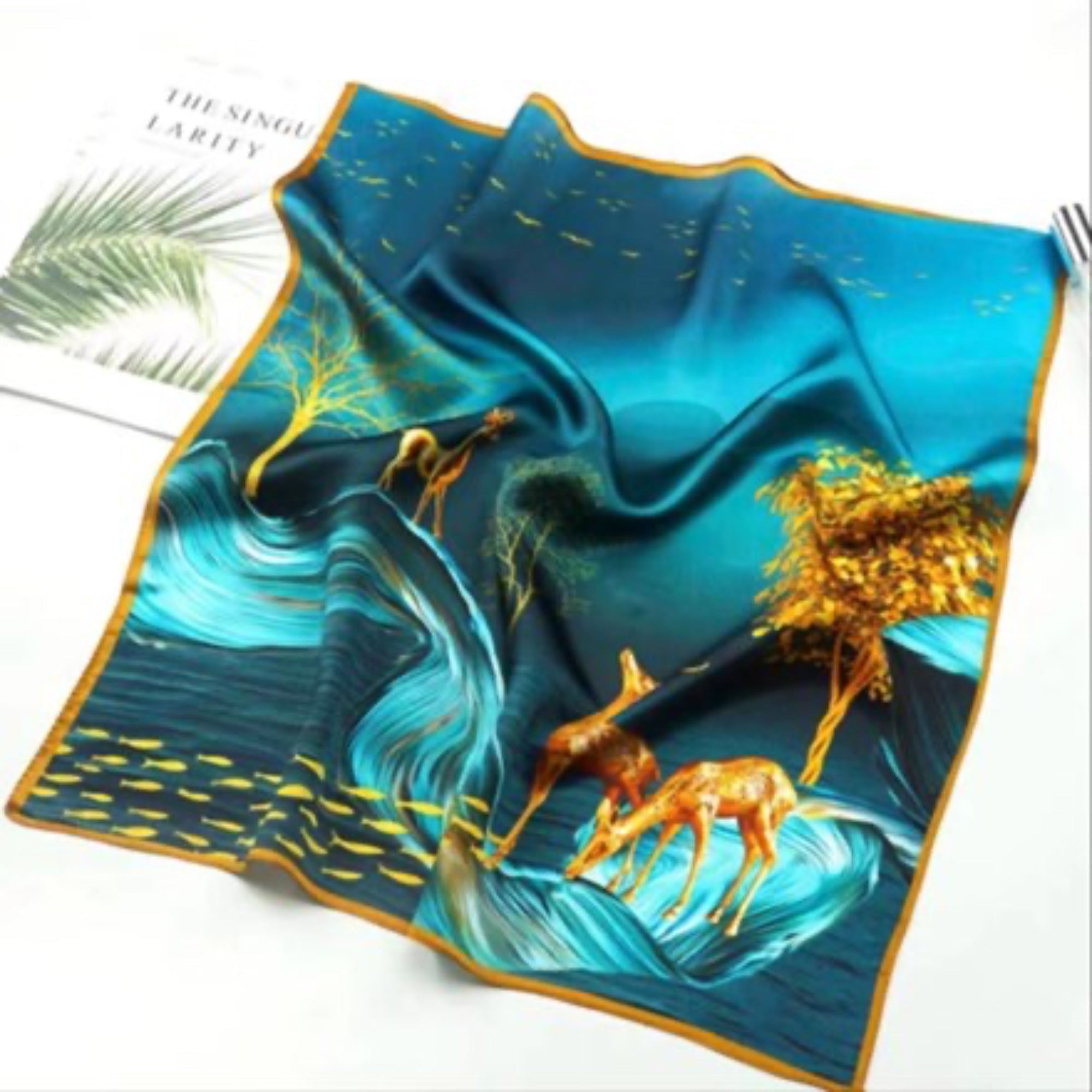 Printed Silk Scarf 53x53cm