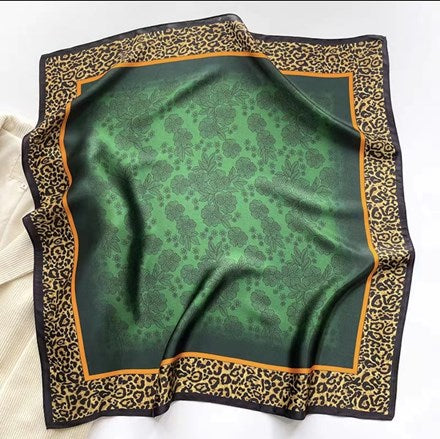 Printed Silk Scarf 53x53cm