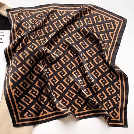 Printed Silk Scarf 53x53cm
