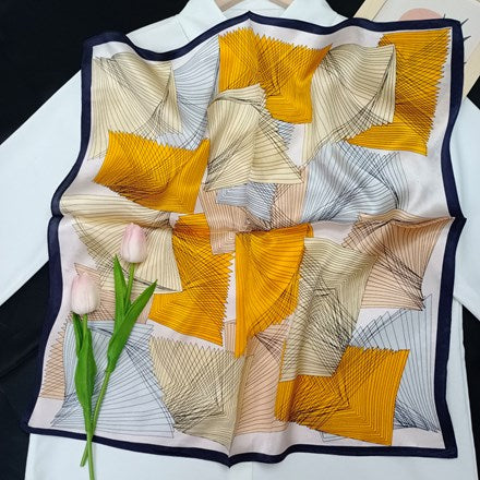 Printed Silk Scarf 53x53cm