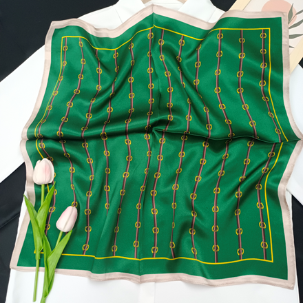 Printed Silk Scarf 53x53cm