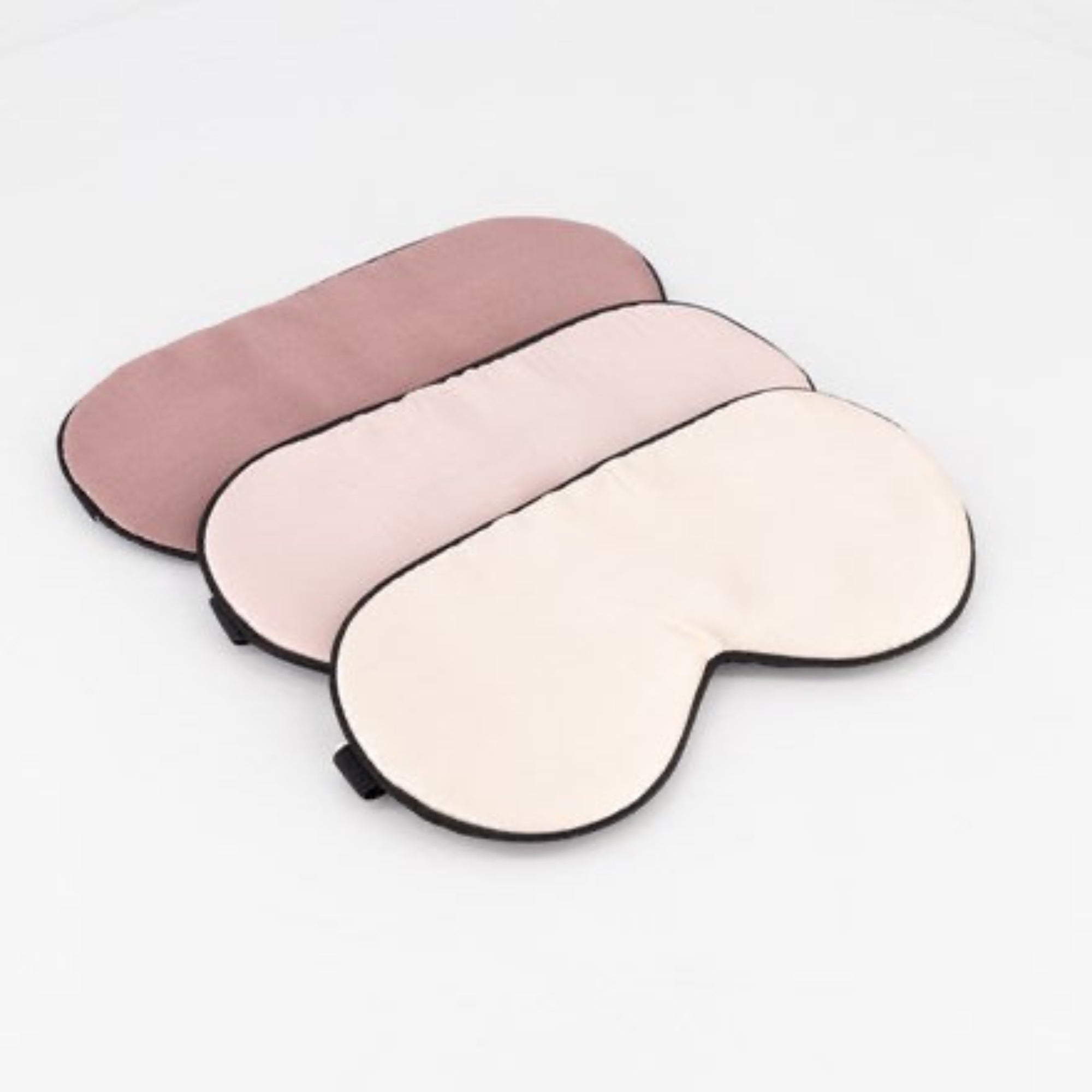 Silk eye mask with adjustable strap