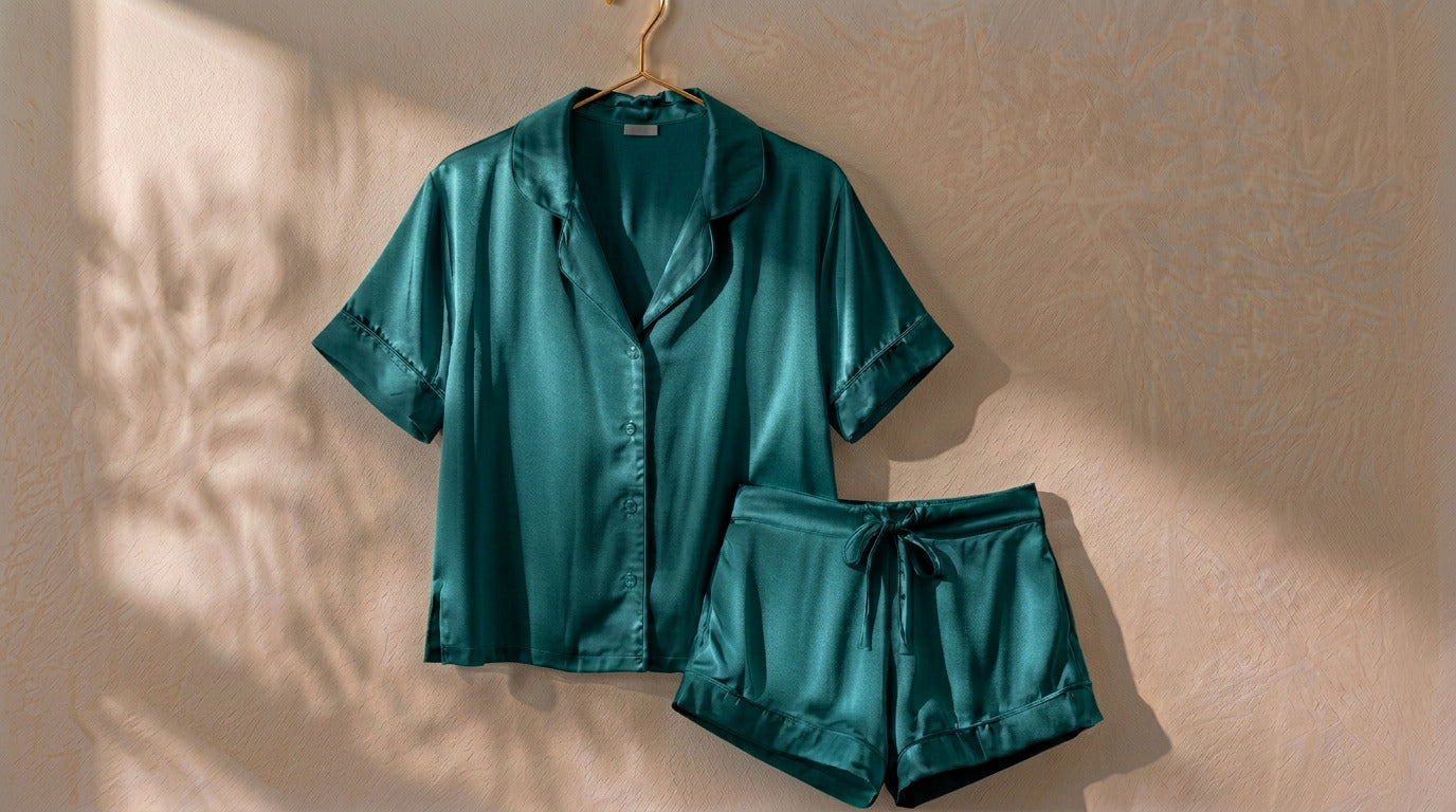 Summer Silk Pyjama Set, 100% Mulberry Silk